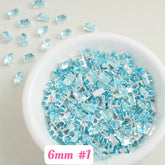 #6mm Rectangle  Rhinstones Charms For DIY Jewelry Accessories